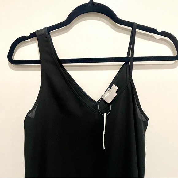 ASOS asymmetric sleeveless top, black xs, NWT - Picture 4 of 4